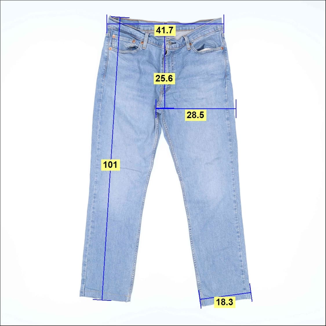 W33L32 리바이스 511 데님팬츠 0316H1 상품이미지8