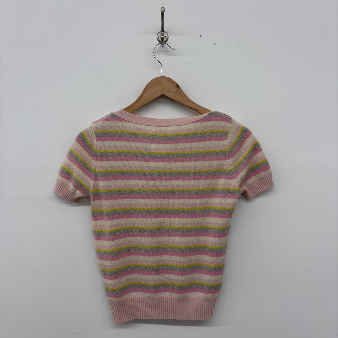 courreges 스트라이프 반팔 니트 여성XS 상품이미지6