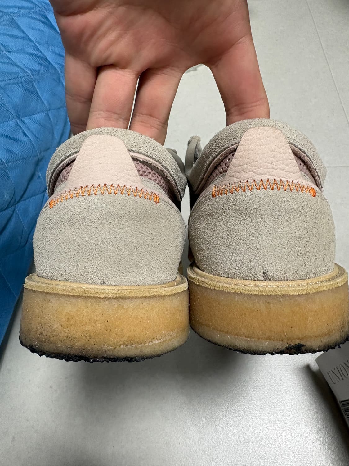 클락스 오리지널스 왈라비 유니온 핑크 베이지 280 상품이미지5