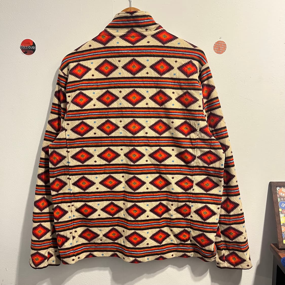 Topvalu 패턴 울 집업 후리스 자켓 상품이미지2