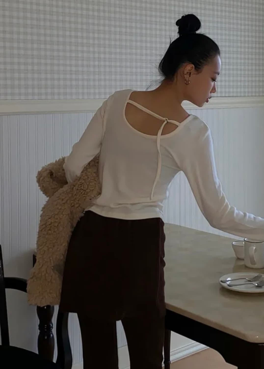 앙고라 뒷트임 티셔츠 상품이미지1