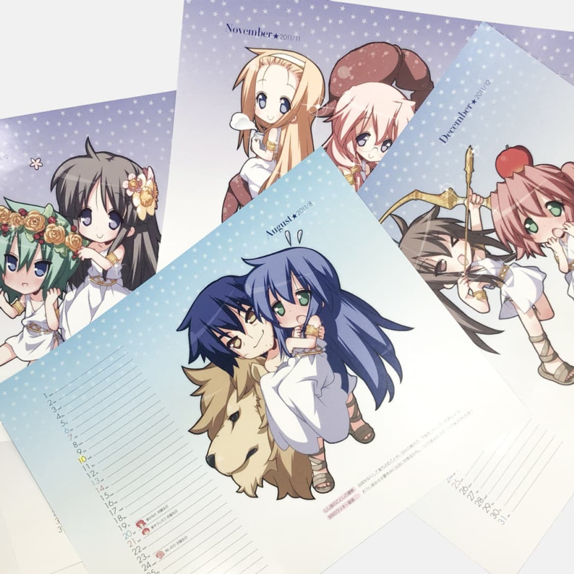 러키스타 럭키스타 2011 고전 부록 일러스트 캘린더 상품이미지3