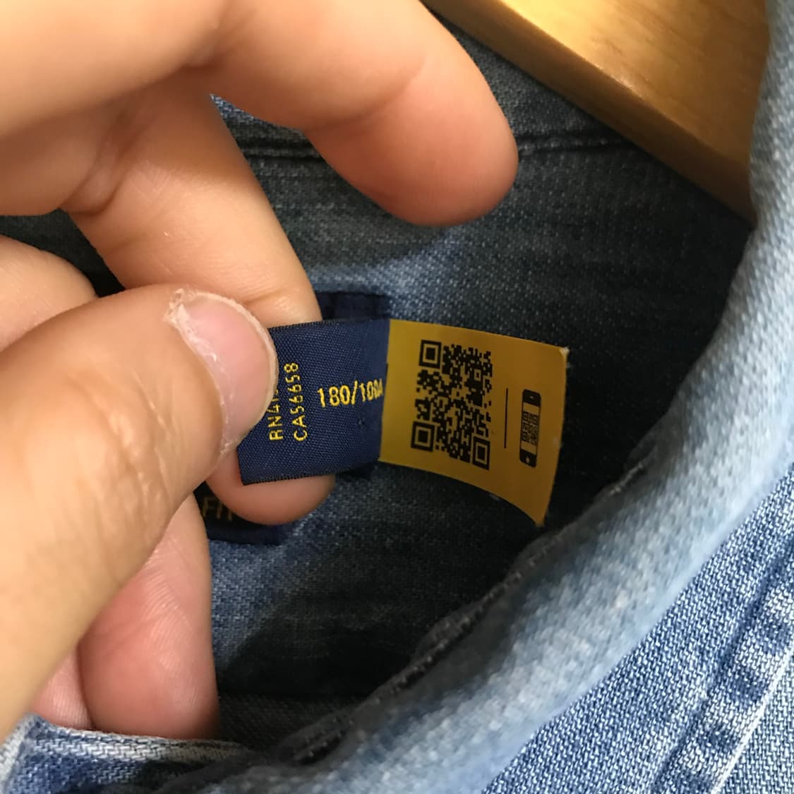 폴로 신형 큐알 데님셔츠 상품이미지4