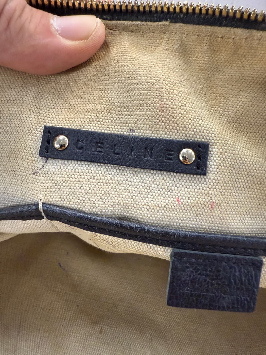 올드 셀린느 정품 설키로고 미니 보스턴 가방 상품이미지7