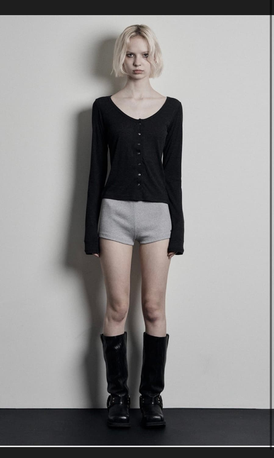 보헤미안서울 basic ribbed shorts 상품이미지2