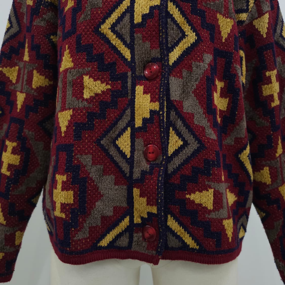 일본산 에스닉 패턴 니트 가디건 상품이미지6