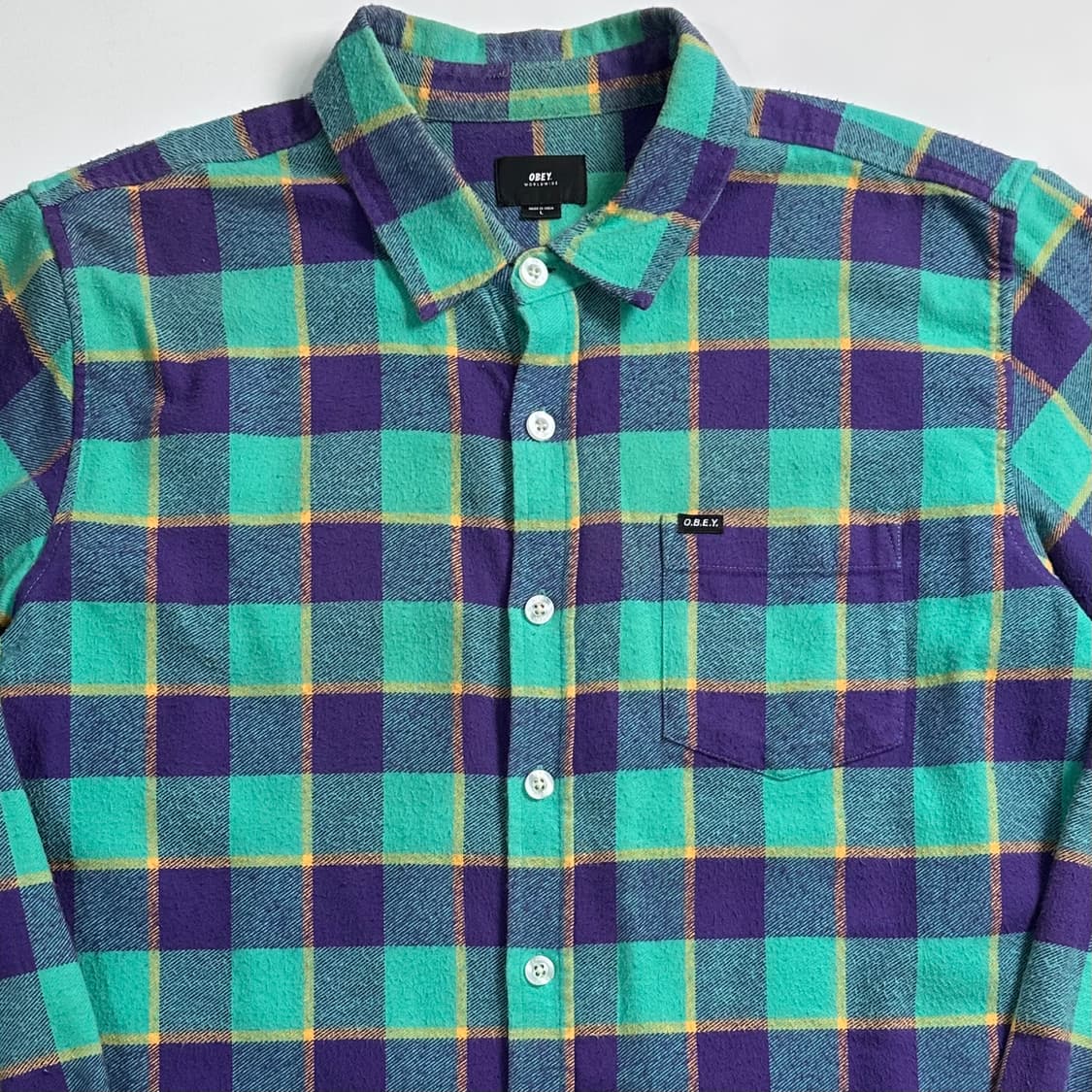 오베이 체크 셔츠  상품이미지2
