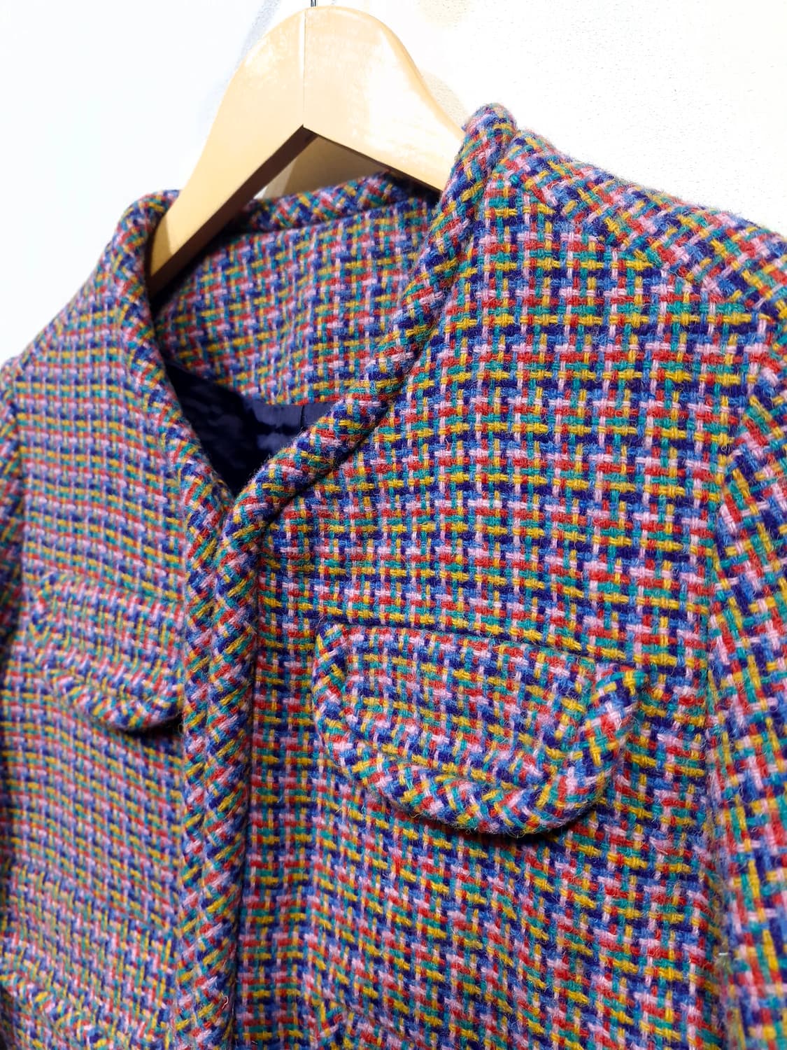 FRECKLE 프레클 메이드 헤리스 트위드 크롭 재킷 상품이미지5