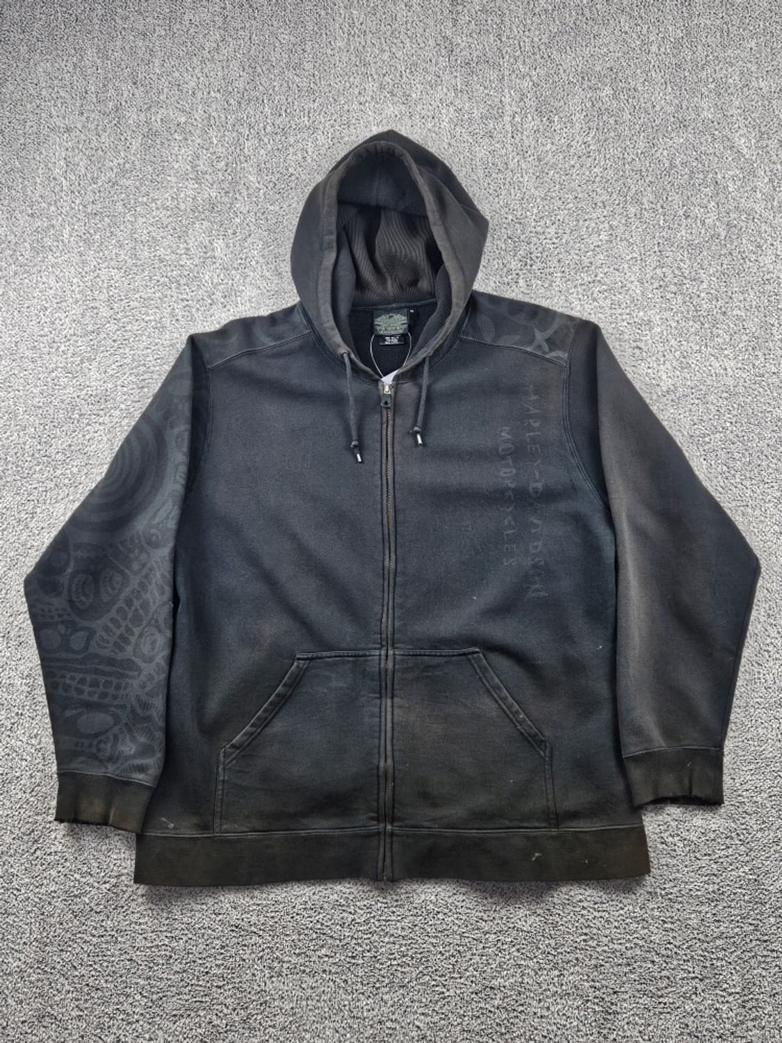 할리데이비슨 바 앤 실드 스컬 스웻 후드 집업 ( XL ) / 11147 상품이미지5