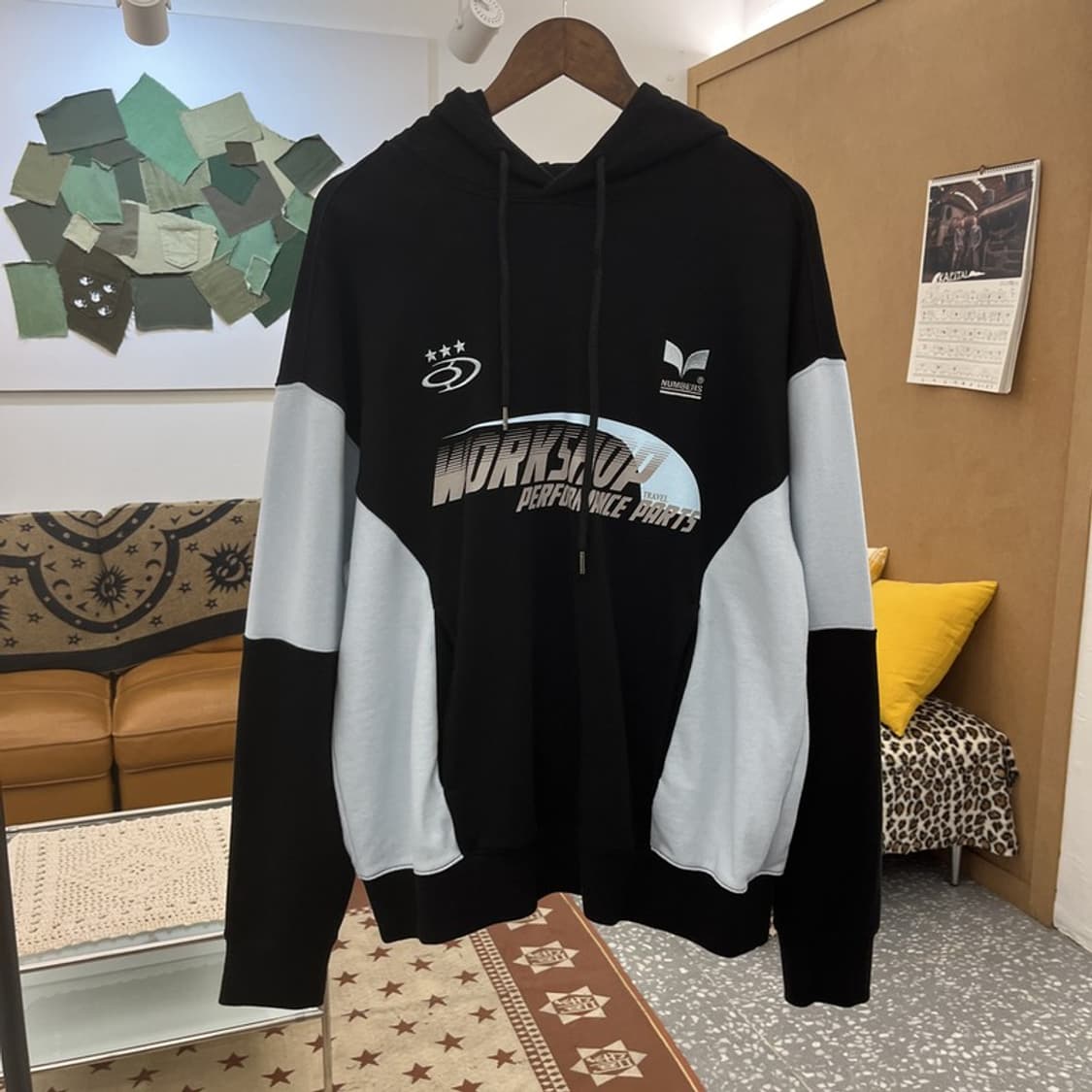 트래블 워크샵 유니폼 콤비네이션 키치 펑크 후드티 L C10230 상품이미지3