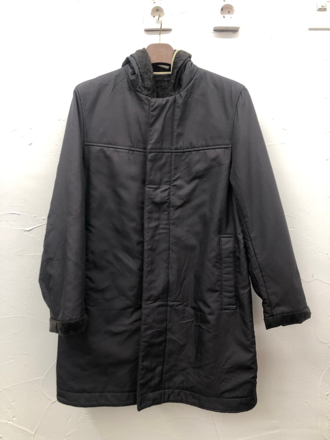 준맨 시어링 후드 코트 상품이미지1