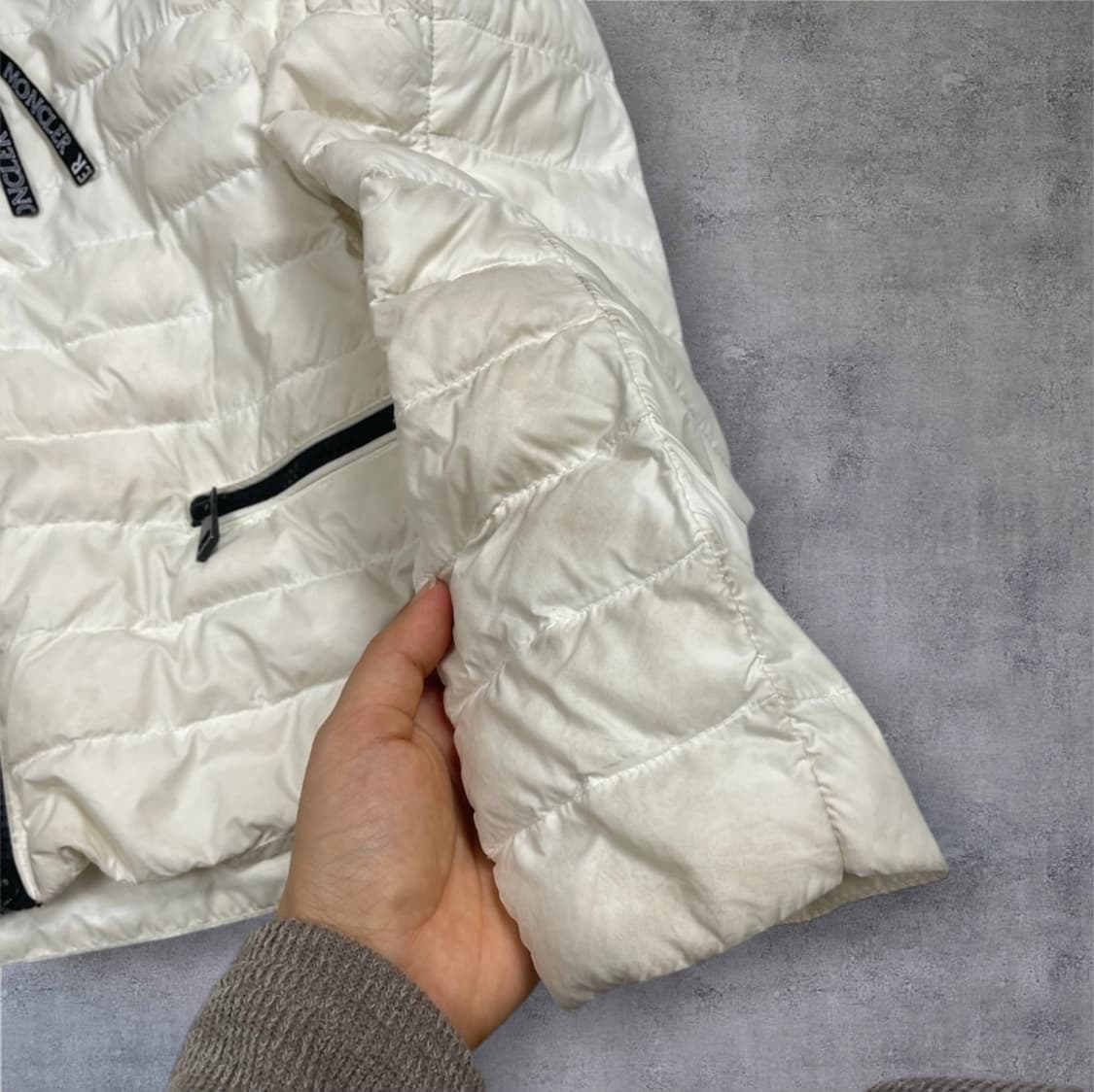 몽클레어 Moncler 아이보리 안데르센 경량 패딩 자켓 2 상품이미지8