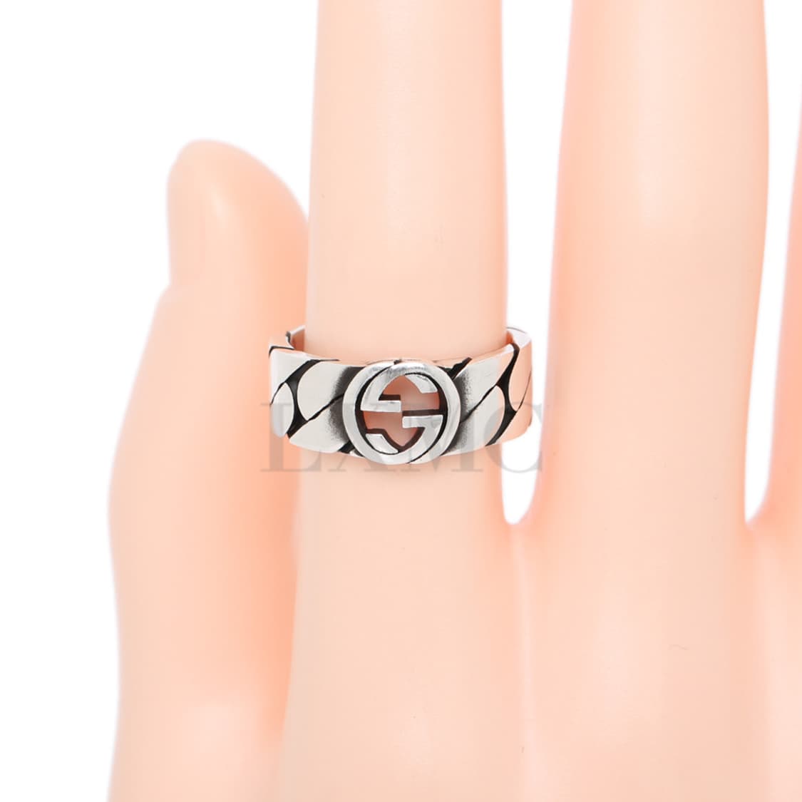 구찌 실버반지 인터로킹 G와이드 링 8MM 실버링 20호 661515 상품이미지6