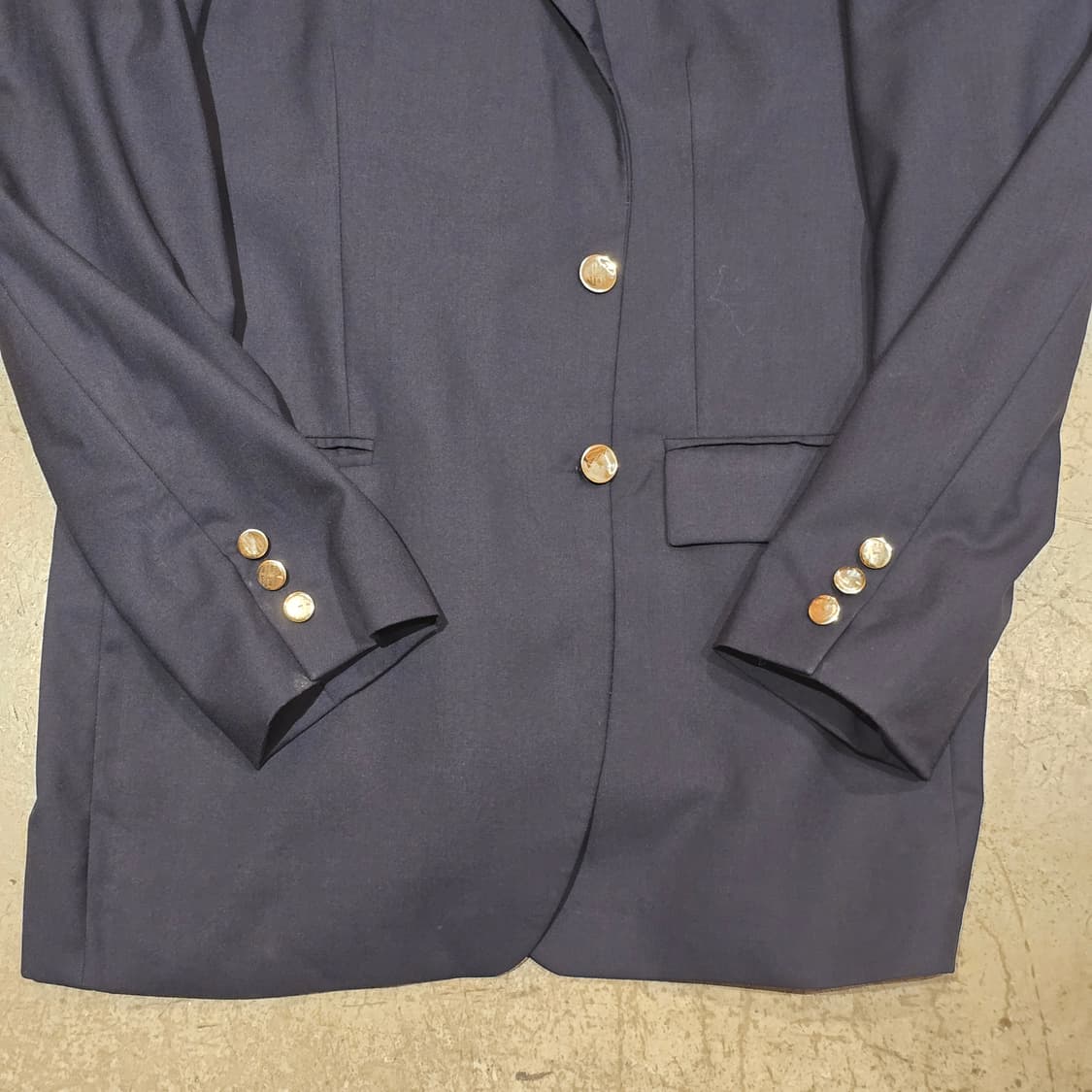 CHAPS RALPH LAUREN 네이비 울 금장 블레이저 상품이미지3