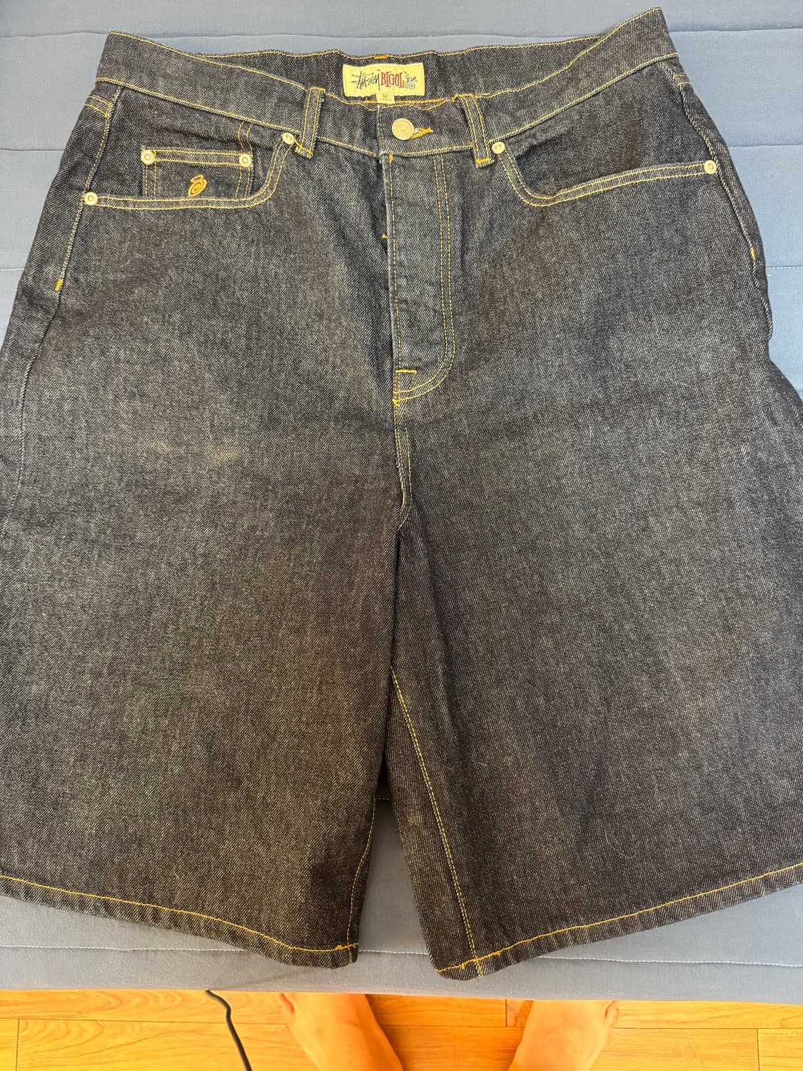 스투시 인디고 버뮤다 팬츠 상품이미지1