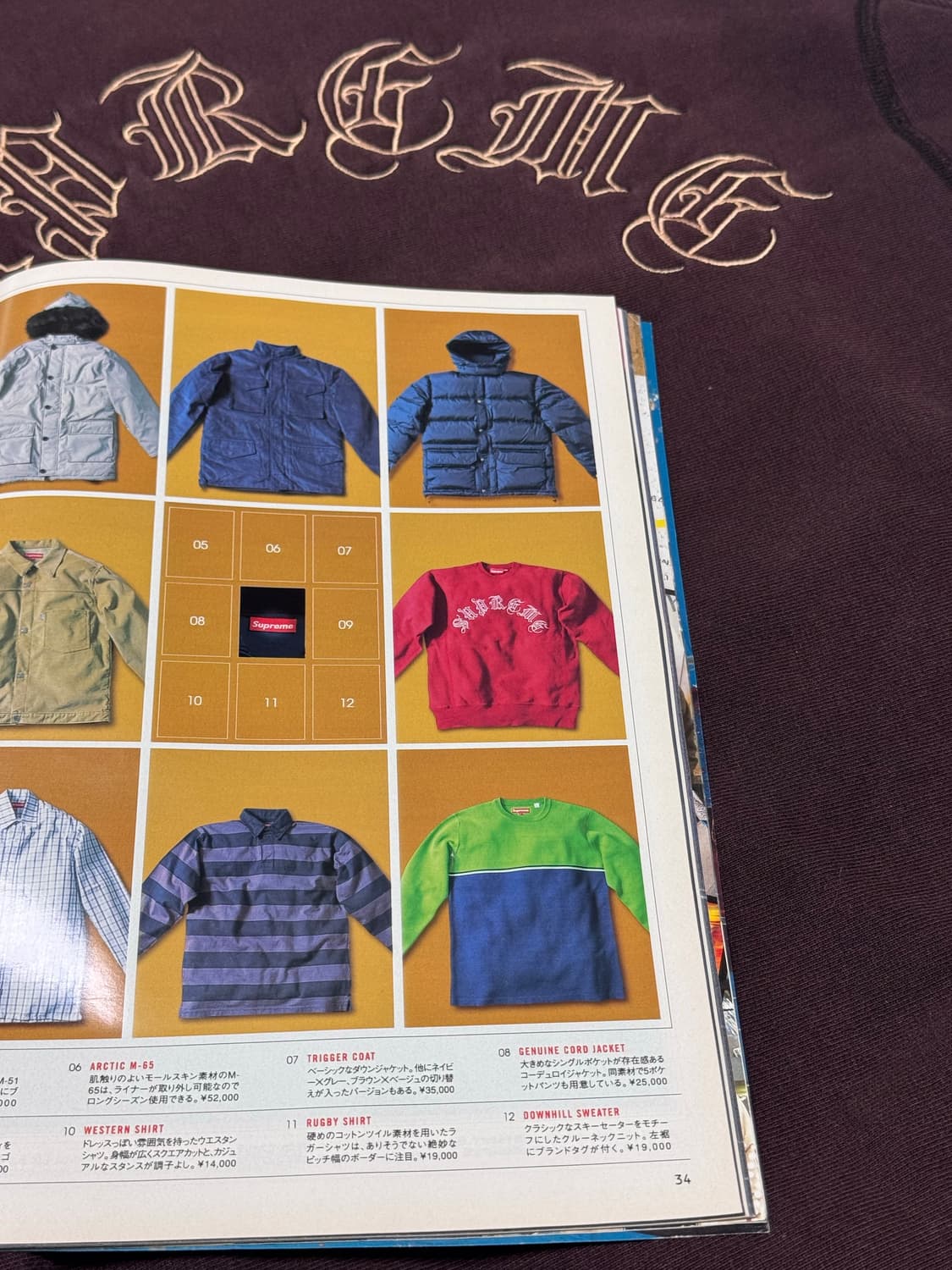 00s 슈프림 Gothis Arc Logo crewn sweatshirt 상품이미지7