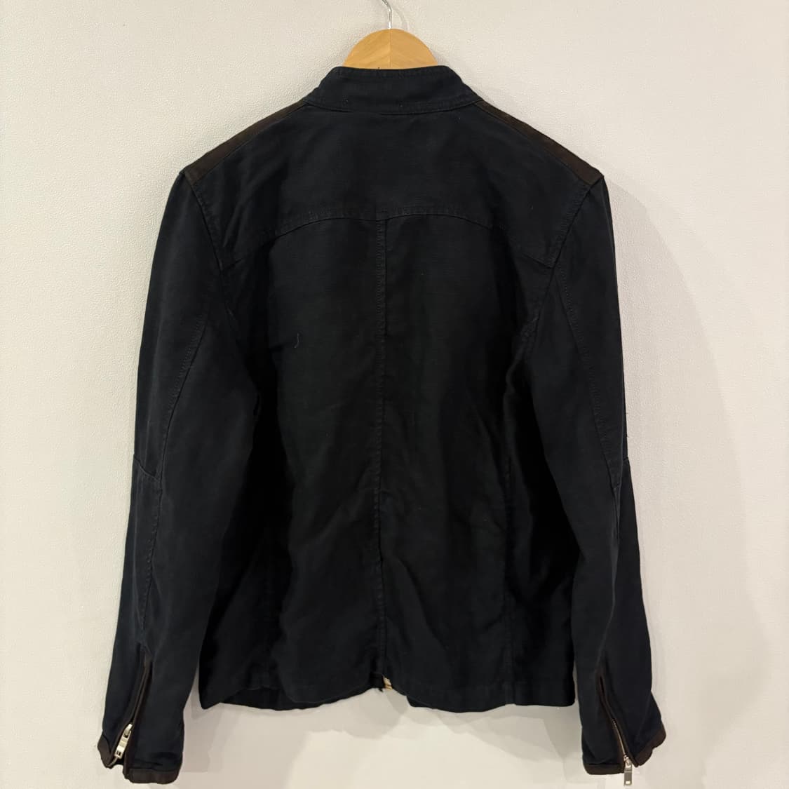 자라 맨 리넨 스탠다드 블랙 자켓 L 상품이미지6