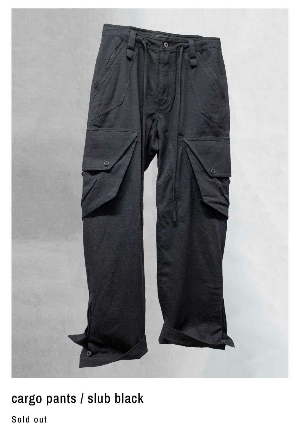 블랙멀 blackmerle cargo pants black 상품이미지1