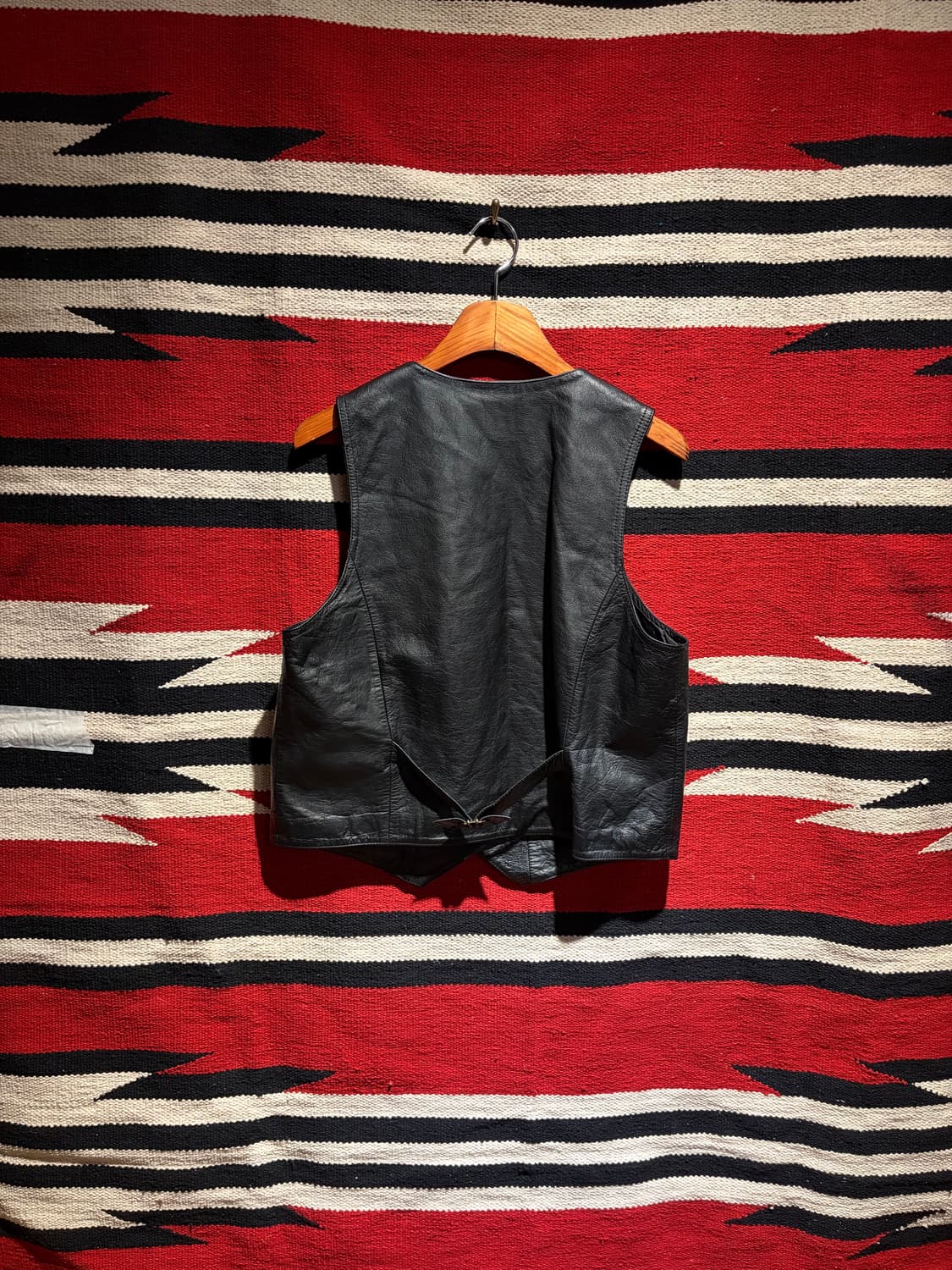Western dressy leather vest / 웨스턴 소가죽 조끼 상품이미지3