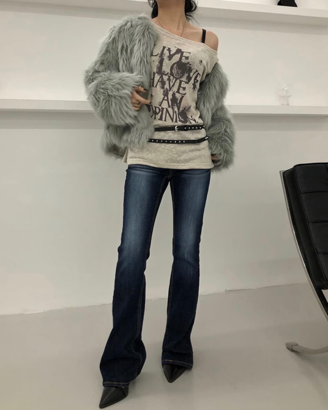 도요샛 미애 퍼 자켓 상품이미지5