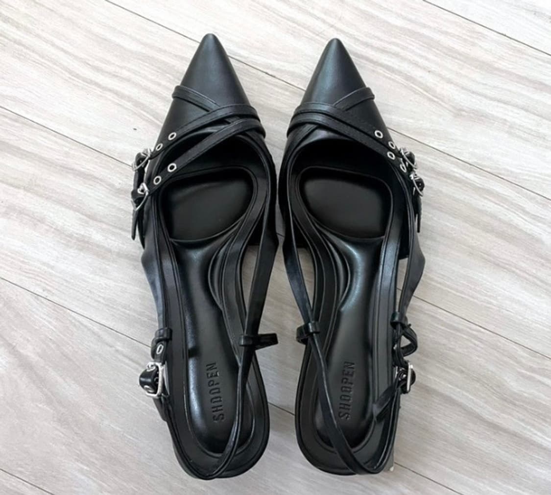 스틸레토 트리플 버클 슬링백 구두 235 상품이미지1