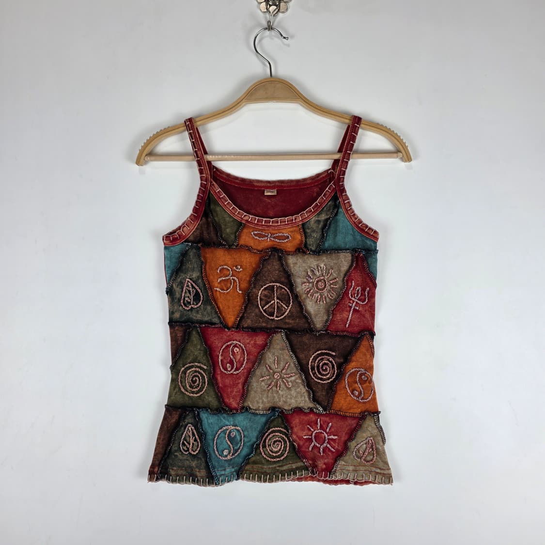 히피 패치워크 슬리브리스  상품이미지1