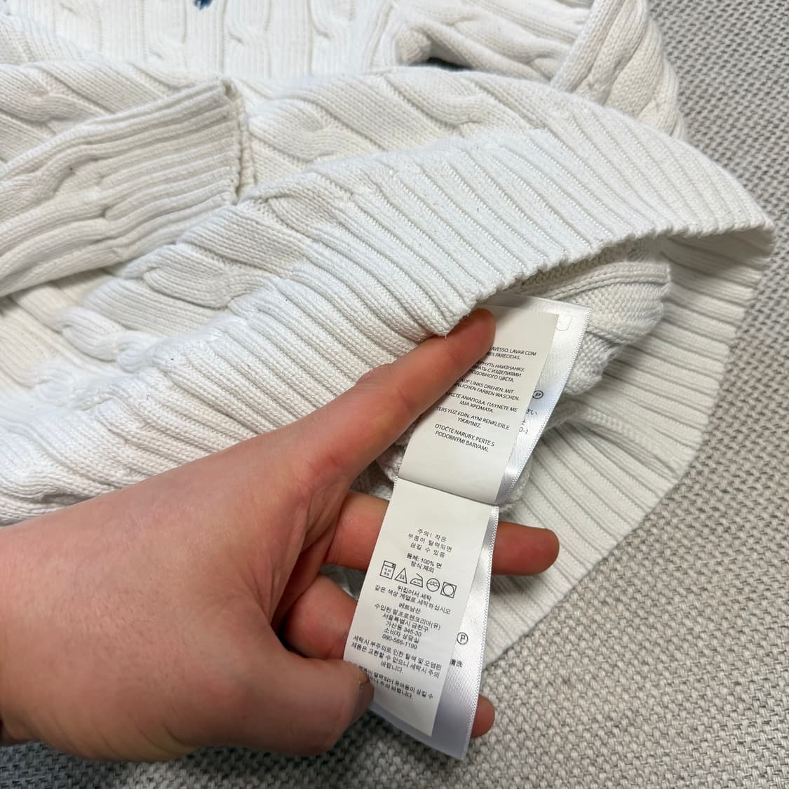 폴로 랄프로렌 라운드 케이블 니트 상품이미지3