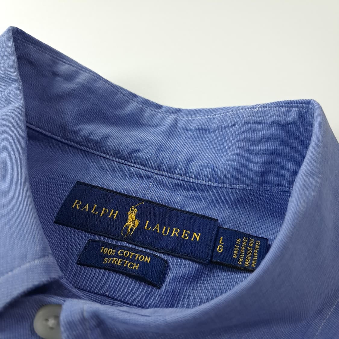 CK308 L 폴로 블루 스트레치 셔츠 남방 상품이미지3