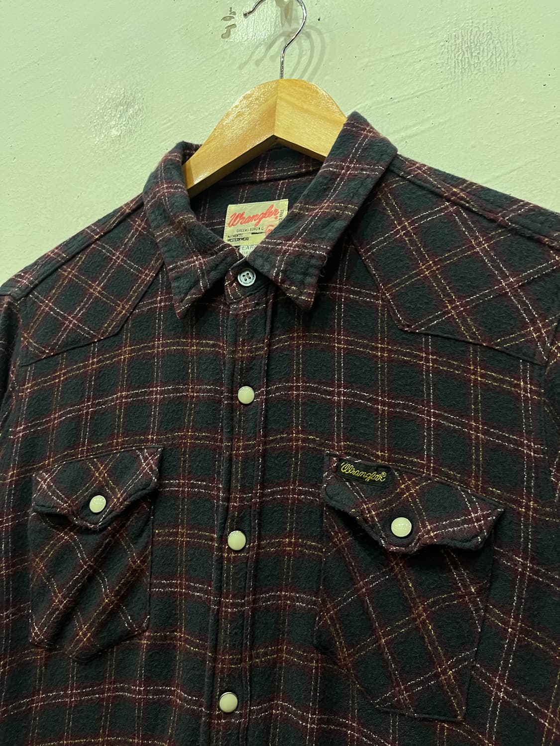 랭글러 웨스턴 플란넬 셔츠 우먼즈 Made in JAPAN  상품이미지2