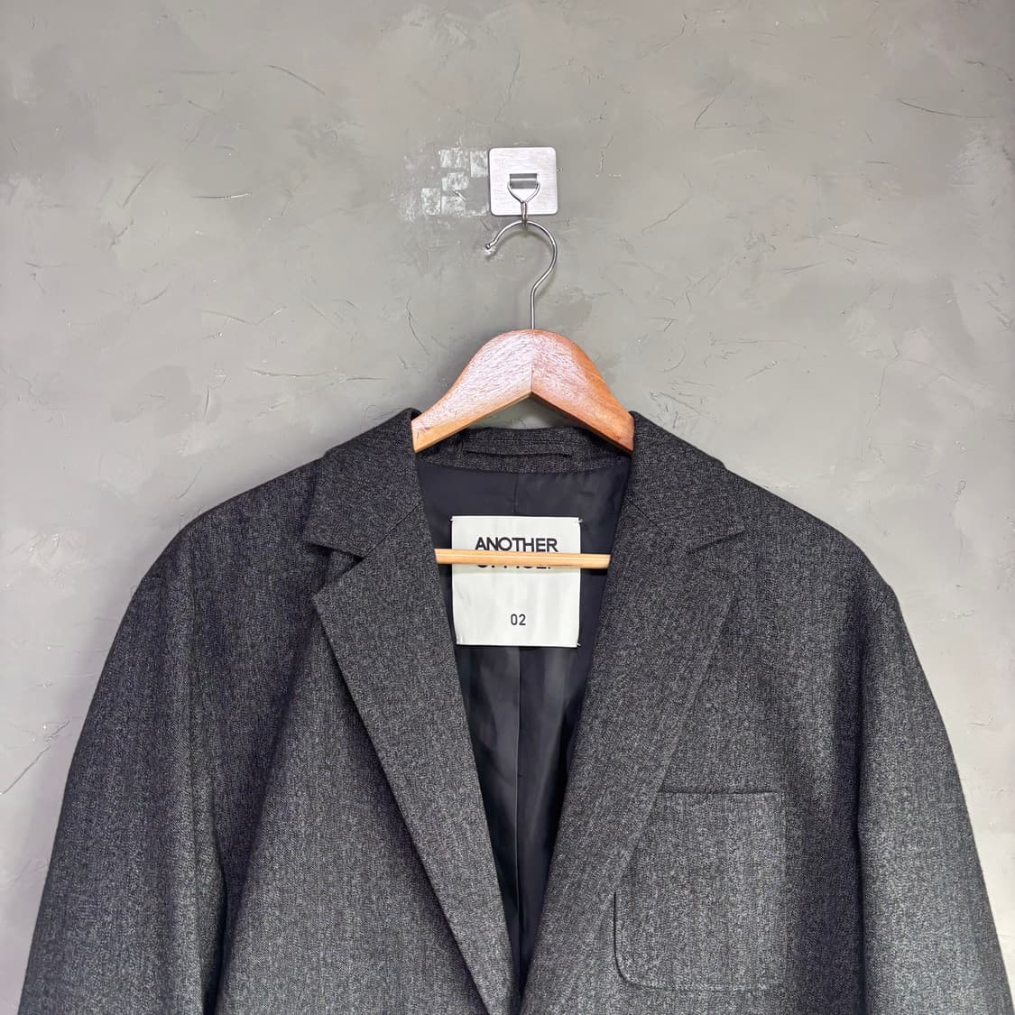 어나더오피스 산티아고 스포츠 블랙 헤링본 블레이져 자켓 상품이미지2