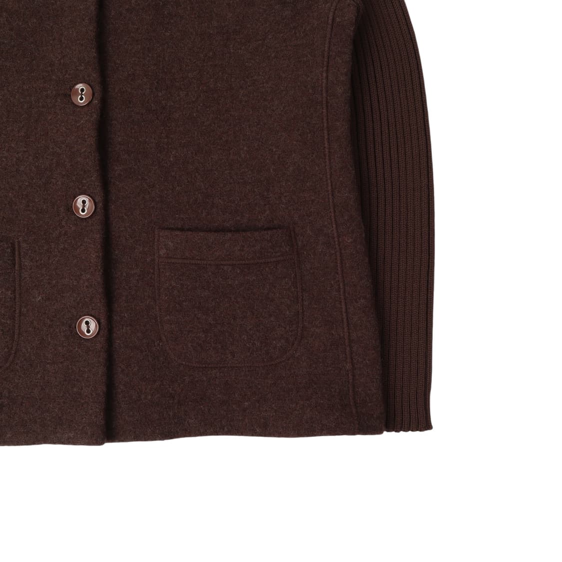 마리아니 이태리 브라운 메리노울 가디건 자켓 상품이미지4