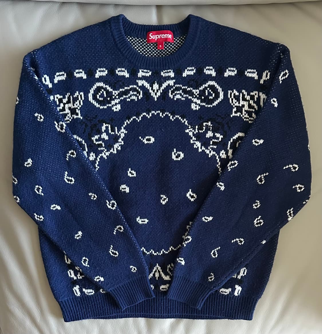 슈프림 반다나 스웨터 니트 S 상품이미지1
