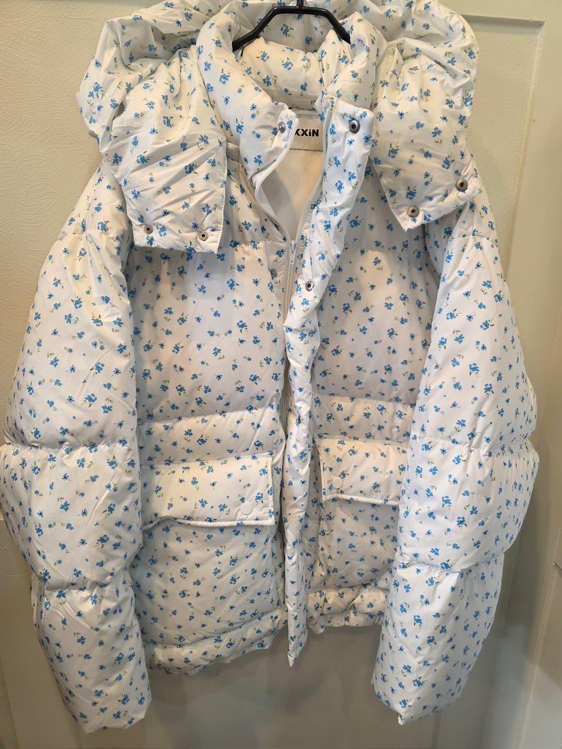 MIXXII 플라워 패턴 박스핏패딩 점퍼 상품이미지2