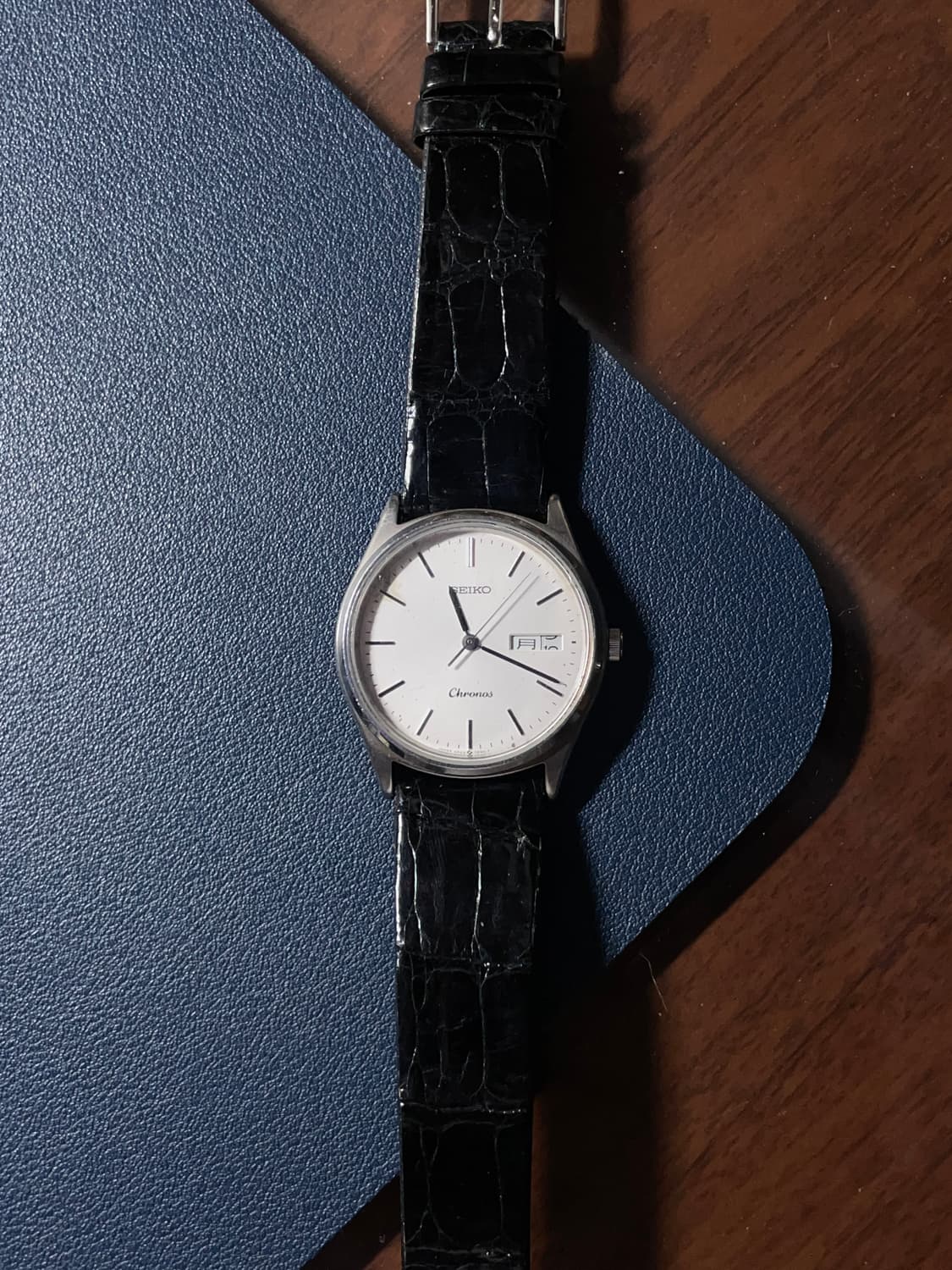 세이코 크로노스 쿼츠 레더 시계 상품이미지4