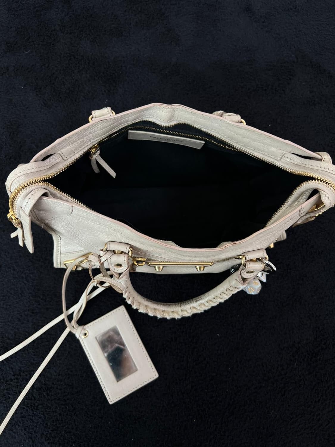 발렌시아가 클래식 시티백 스몰 베이지 상품이미지7