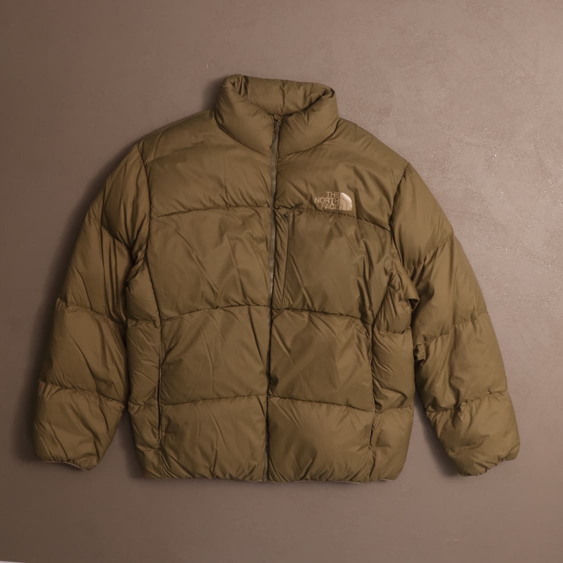 노스페이스 눕시 카키 푸퍼 숏패딩 A1714 상품이미지1