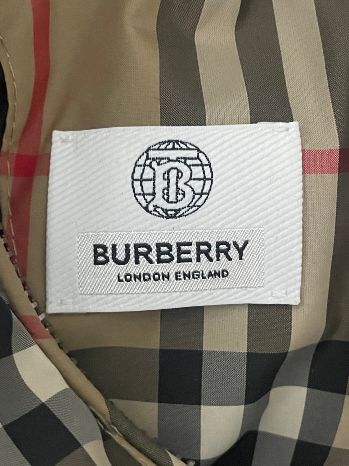 [ S ] 버버리 리버시블 체크 바람막이 자켓 새상품급 상품이미지8