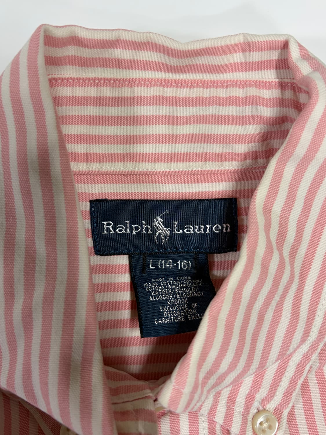 폴로 랄프로렌 핑크 스트라이프 셔츠 상품이미지4