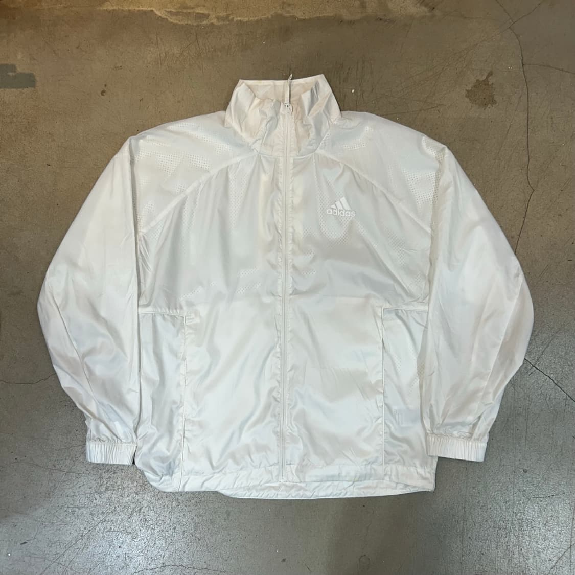 XL 아디다스 화이트 바람막이  상품이미지2