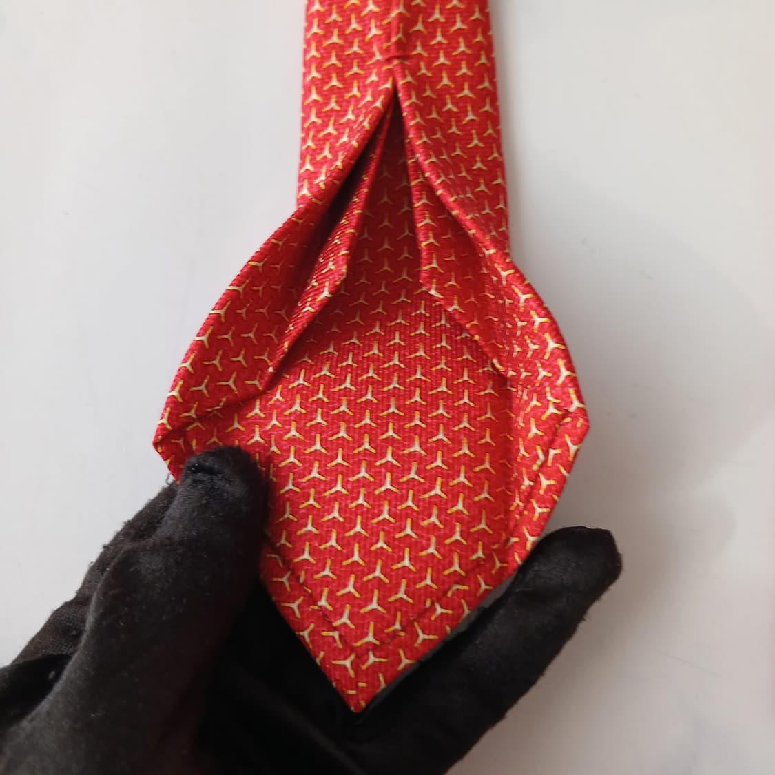 불가리 실크 다홍 세븐폴드 넥타이 9.7cm A+등급 A19578
 상품이미지9