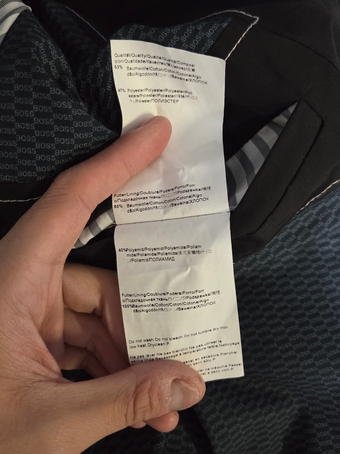 (정품) [휴고보스] 하프롱코트 자켓 판매합니다. 상품이미지5