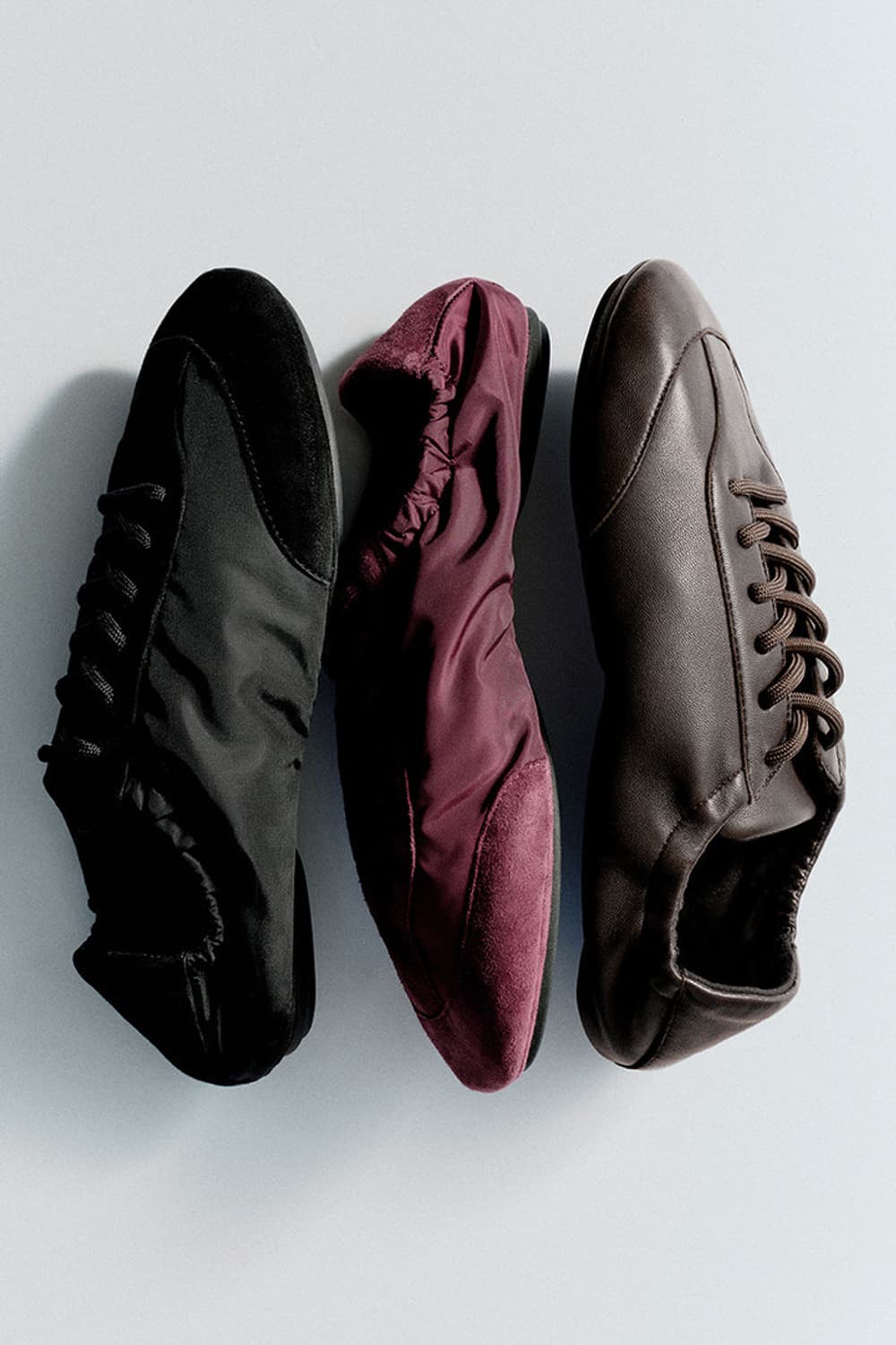 COS 스웨이드 나일론 발레 트레이너 상품이미지1