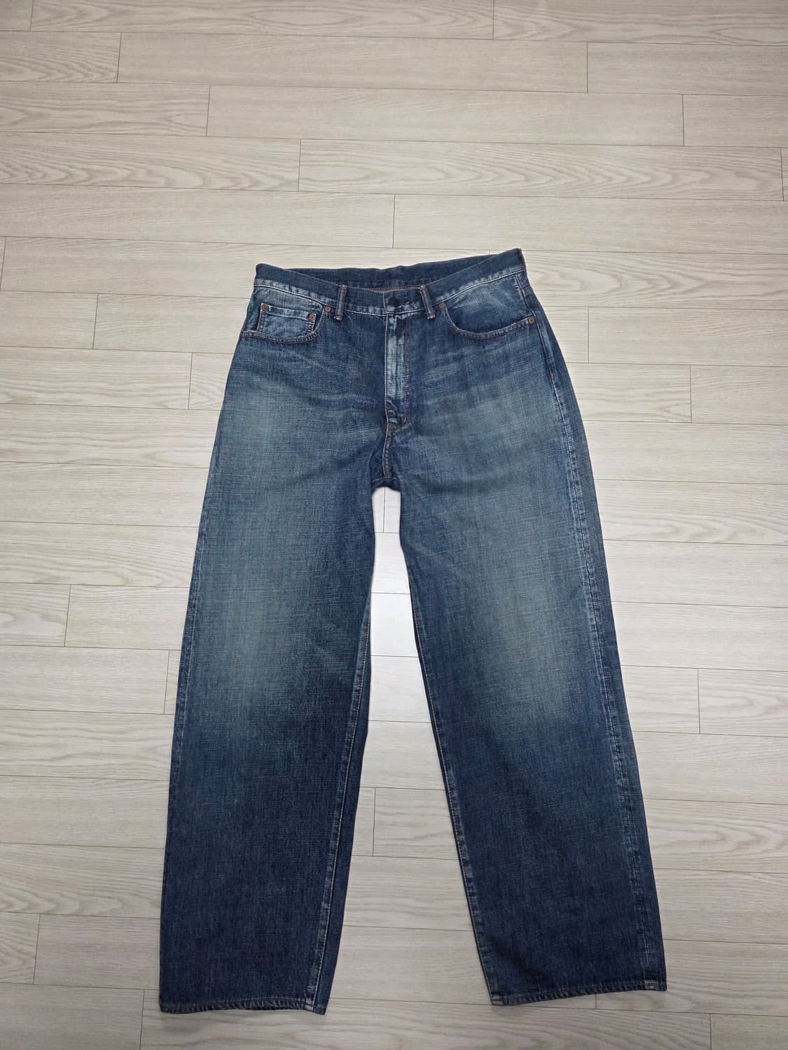 나나미카 셀비지 데님 팬츠 빈티지 인디고 34 상품이미지2