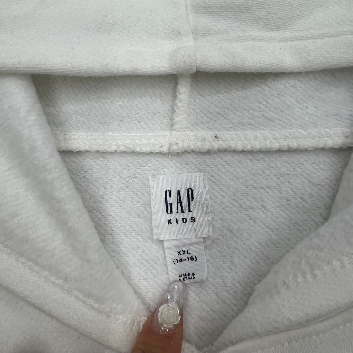 갭 화이트 후드 상품이미지2
