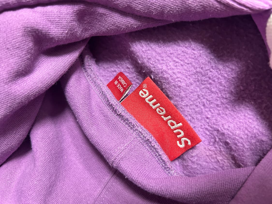 Supreme Box Logo Hoodie (Purple / Made i 상품이미지1