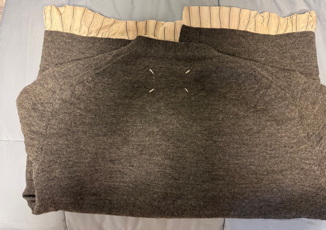 마르지엘라 디스트레스드 가디건 차콜 L 상품이미지4