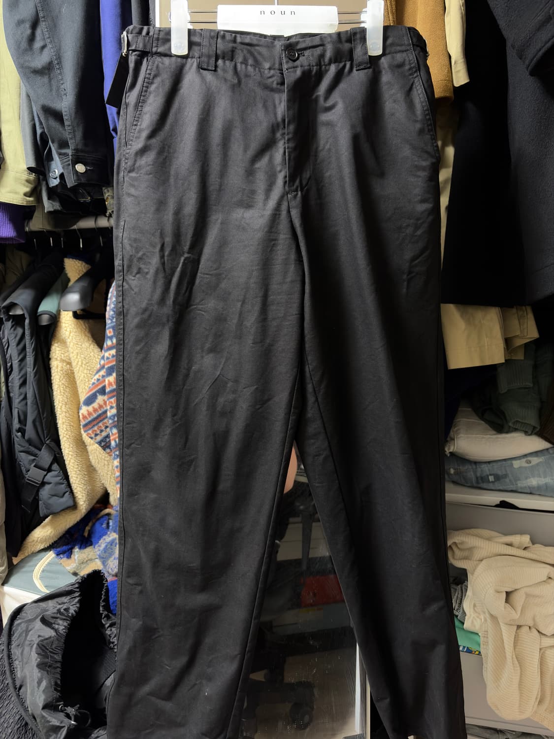 노운 치노팬츠 블랙 1사이즈 상품이미지1