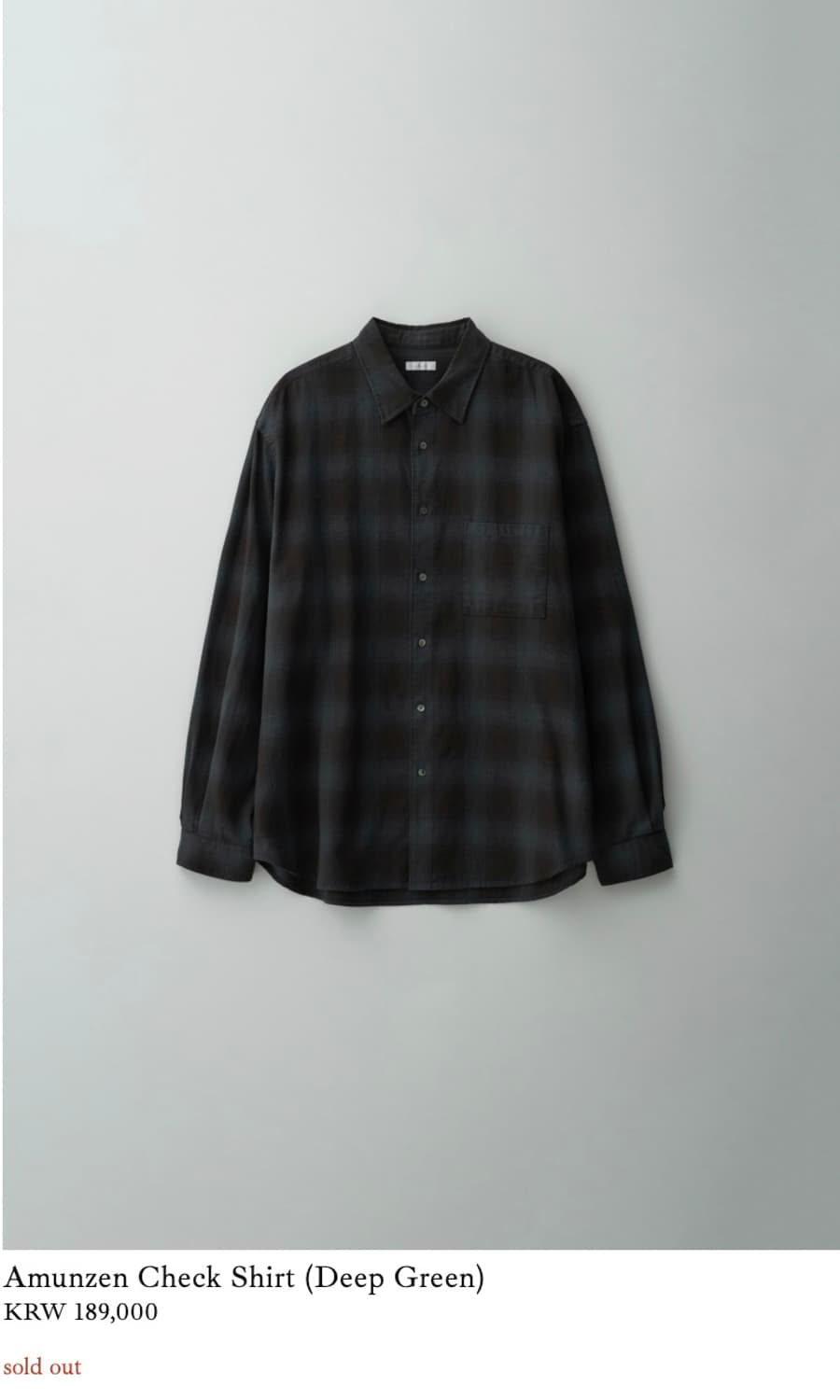 Stillness 스틸네스 체크셔츠  상품이미지1