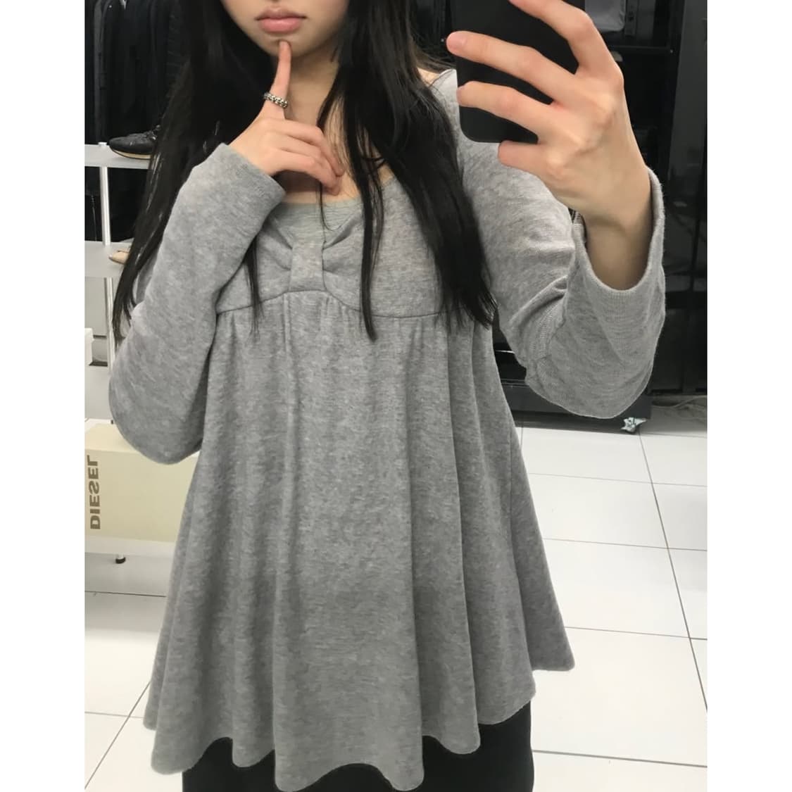 익스파이어드걸 밤비 소프트 탑 라이트그레이 상품이미지4