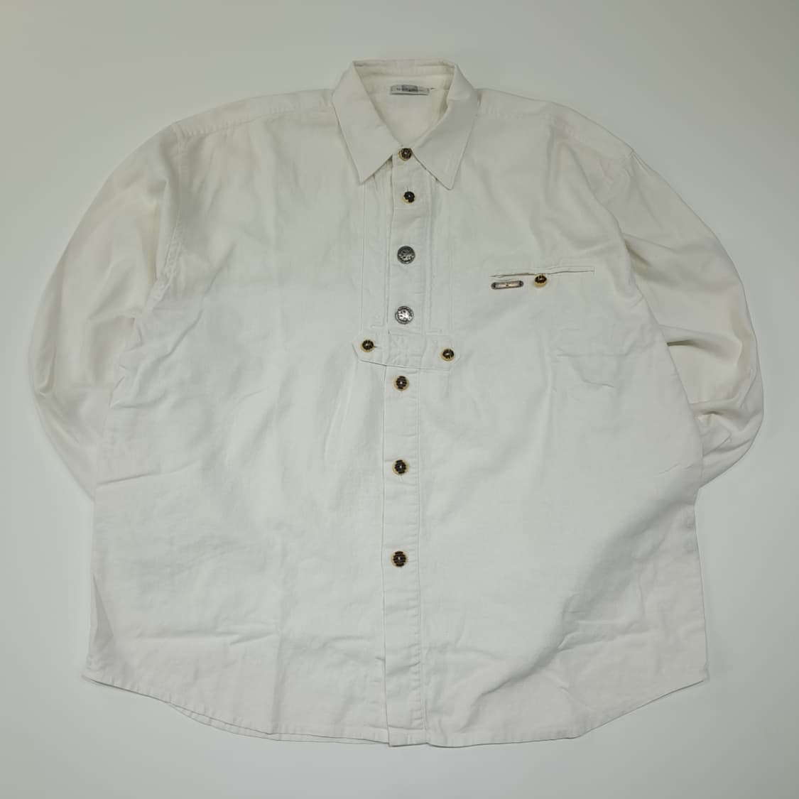 CL669 2XL S&W 00s 린넨 트라흐텐 바바리안 알펜 셔츠 상품이미지1